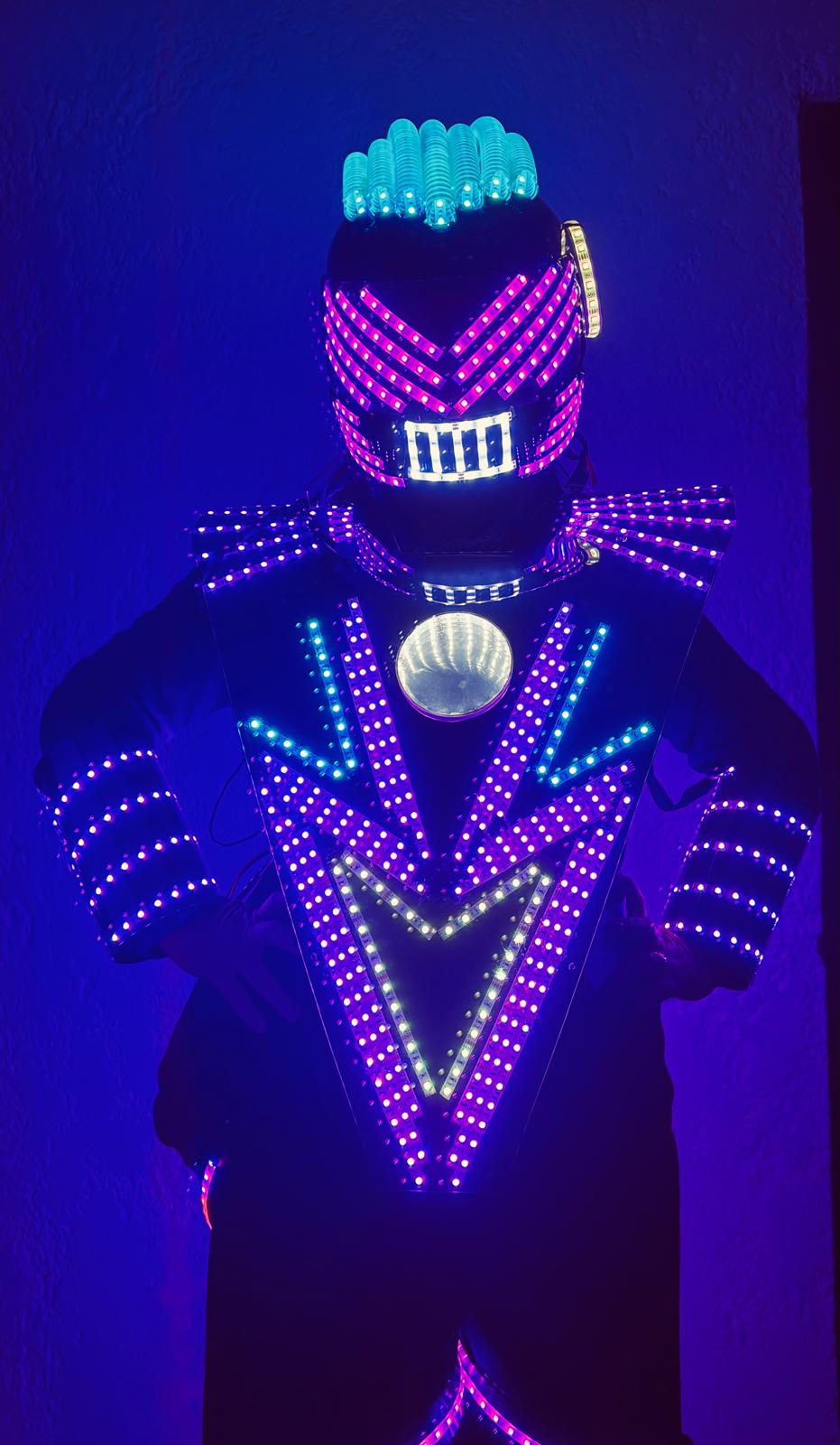 Show de Robots LED en evento